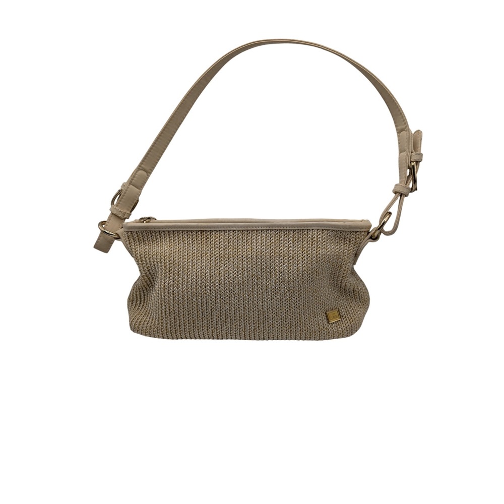 The Sak Shoulder Bag Cream Gold Metallic Crochet Woven Boho - Medium - Picture 2 of 15